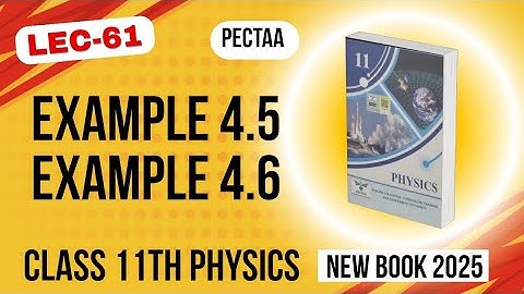 Example 4.5 | Example 4.6 | Chapter 4 | Class 11th Physics New Book 2025 | PECTAA 
