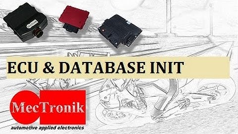 MeCaL Tutorial 2 , Ecu And Database Initialization