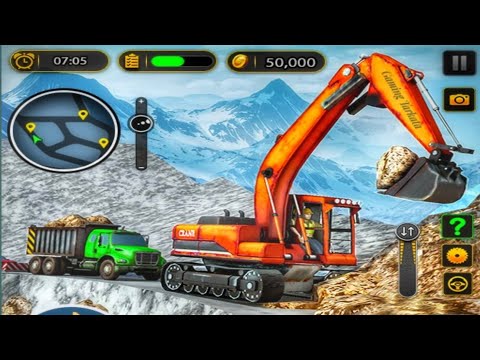 LEVEL 3 (Snow Offroad Construction Excavator) Road Repair JCB control #jcb #india #kid #jcbvideo