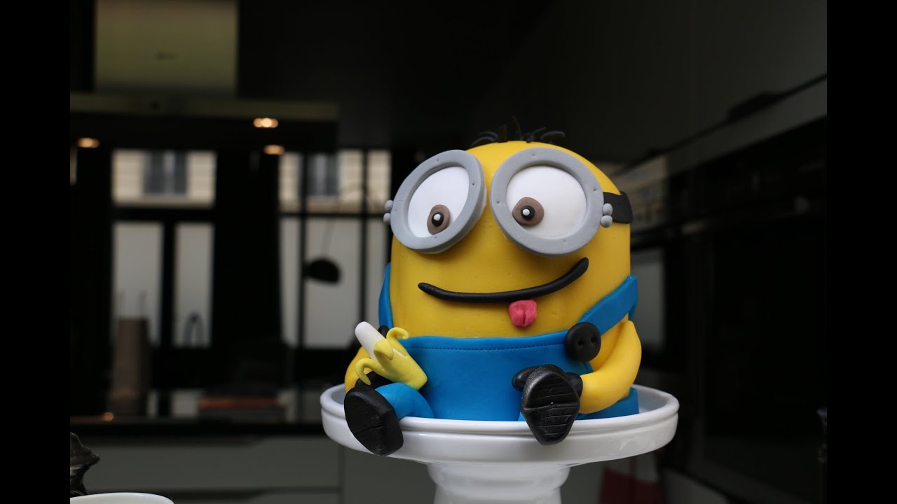 Recette Gateau Minion 3d Pate A Sucre Et Chocolat Youtube