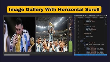 Image Gallery With Horizontal Scroll HTML & CSS