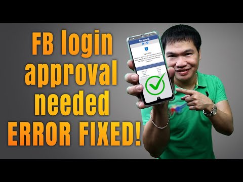 HOW TO FIX FACEBOOK LOGIN APPROVAL NEEDED (2021) | Problem SOLVED