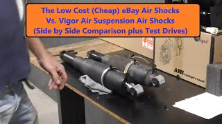 Low Cost (Cheap) Ebay Air Shocks vs. Vigor Air Shocks for the GM SUV's (+ Slow Mo under vehicle) Low Cost Cheap Aftermarket Gm Air Ride Rear Shocks Waste Of Money Or Worth It