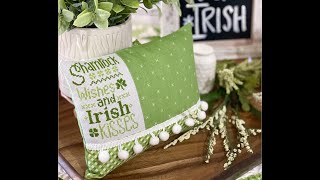 How to Finish a Cross Stitch into a Pillow.