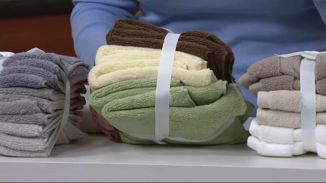 Northern Nights 600gsm 100 Cotton Set of 12 Wash Cloths on QVC YouTube
