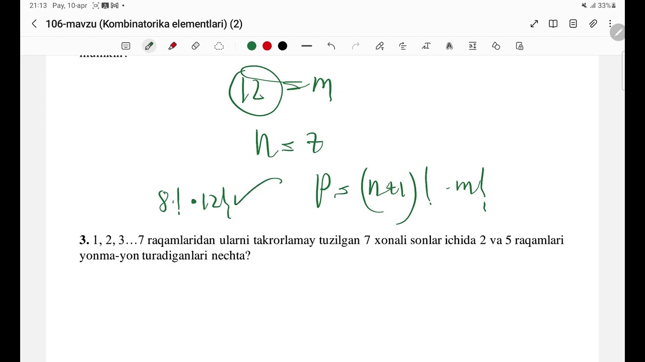106.3  O’rin almashtirish qoidasi. Elementlari yonma-yon turish sharti bilan o’rin almashtirish