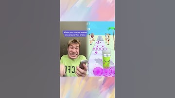 Thumbnail of When your mother makes you answer the phone #shorts