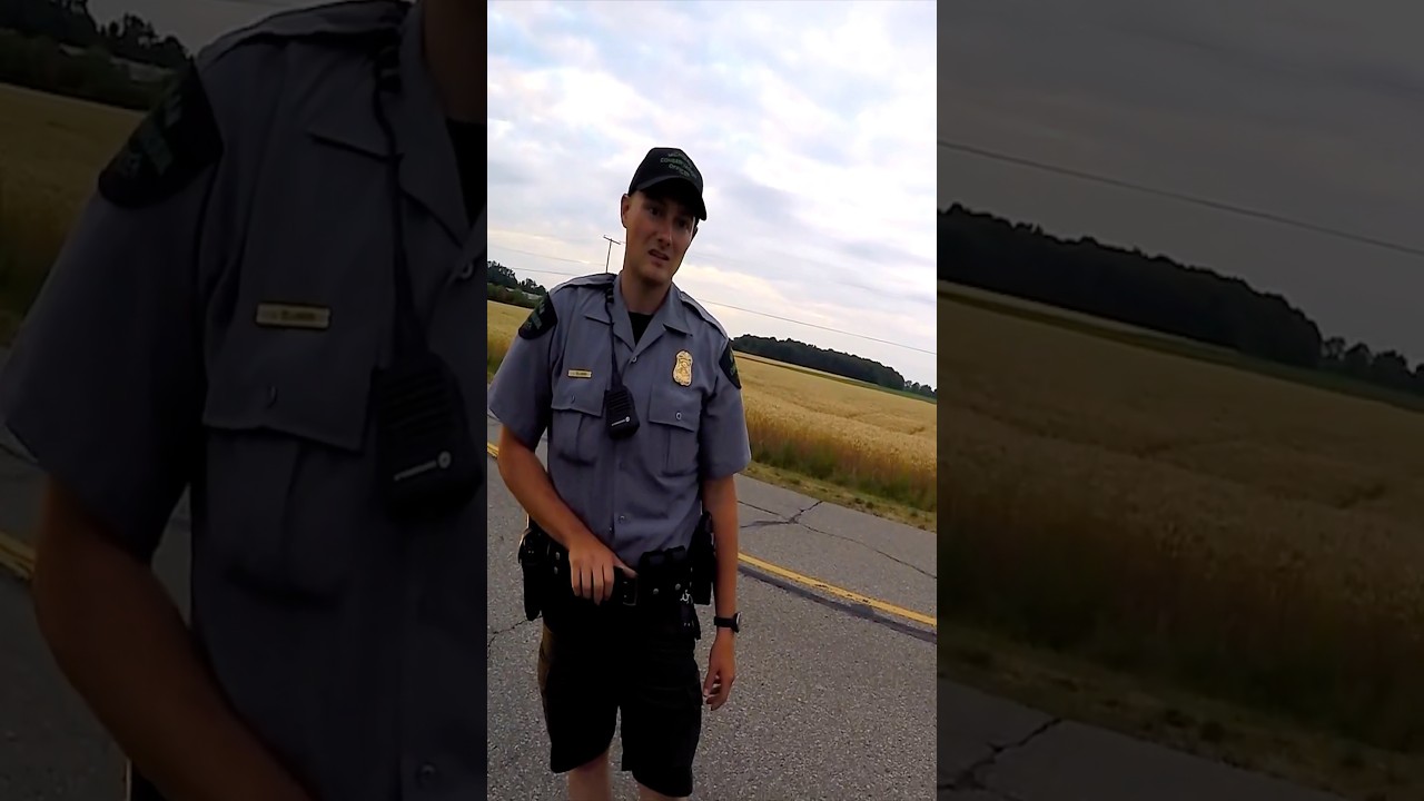 Guy gets pulled over on his quad by the coolest cop ever 🚔 