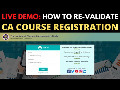 LIVE DEMO: HOW TO REVALIDATE YOUR CA REGISTRATION (MUST DO BEFORE DEC 2021 CA EXAMS) || CA EFFECTS