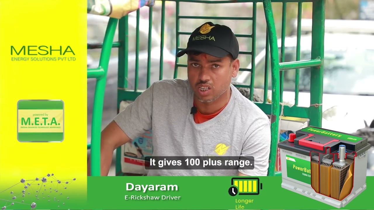 META PowerBattery Customer testimonial - Delhi - E-Rickshaw Driver - Mr. Dayaram (Dwaraka, Delhi)