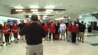 Cardinal Singers at the airport