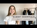 Closet Essentials Part 1 | my clothing must-haves