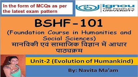 BSHF 101 UNIT-2, MCQs for BSHF-101 IGNOU exam, Chapter-2