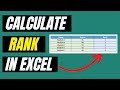 How to Calculate Ranks in Excel (Step-by-Step)