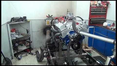 SBC 544HP 396 ENGINE DYNO RUN FOR MIKE PIMENTAL BY WHITE PERFORMANCE AND MACHINE