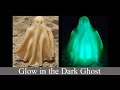 Ghost - Halloween Decor - Glowing in the dark clay DIY - How to make a clay ghost