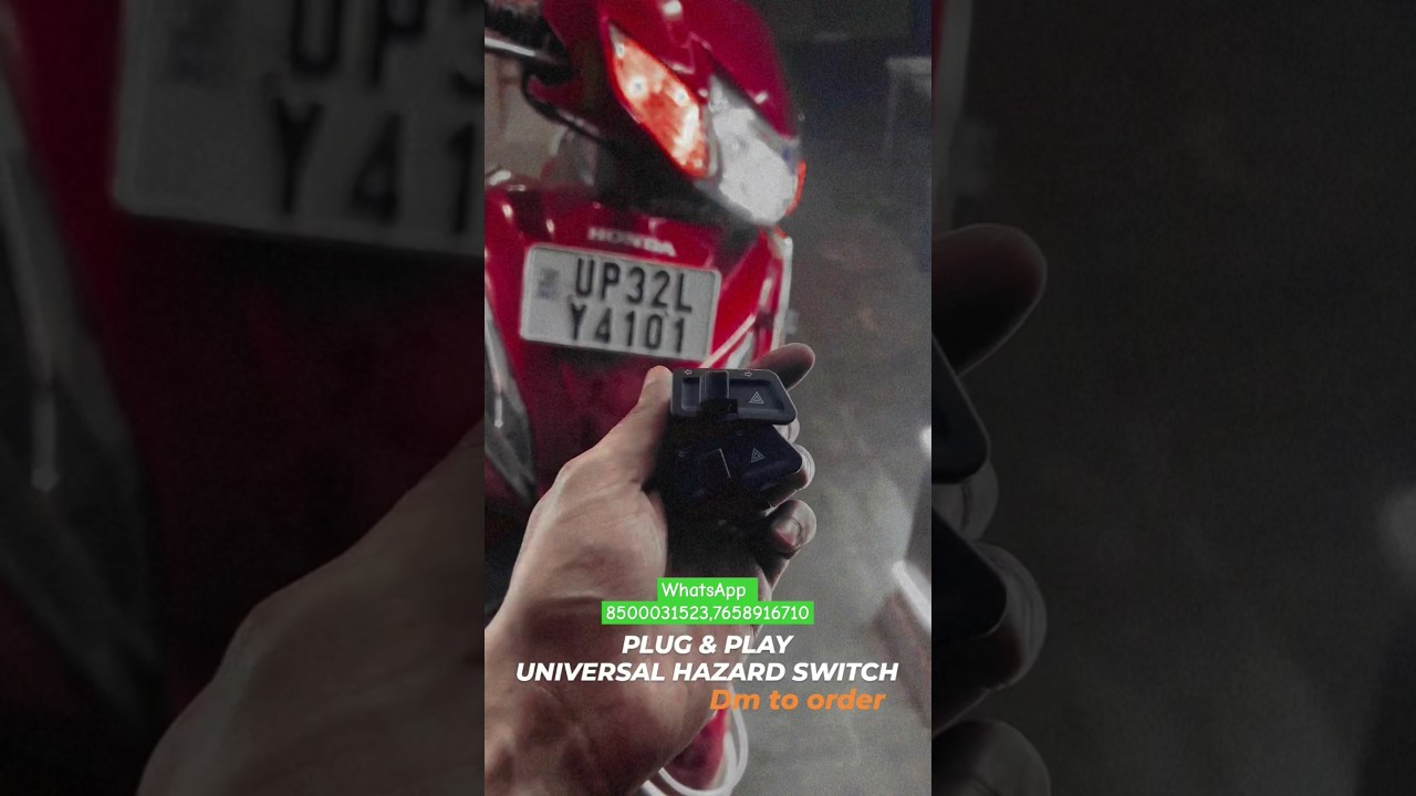 HAZARD SWITCH AVAILABLE FOR BIKES (DIO, ACTIVA, ACCESS , BURGMAN) || 4 INDICATOR SWITCH