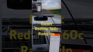 Escort Redline 360c ramps up during long range test #3