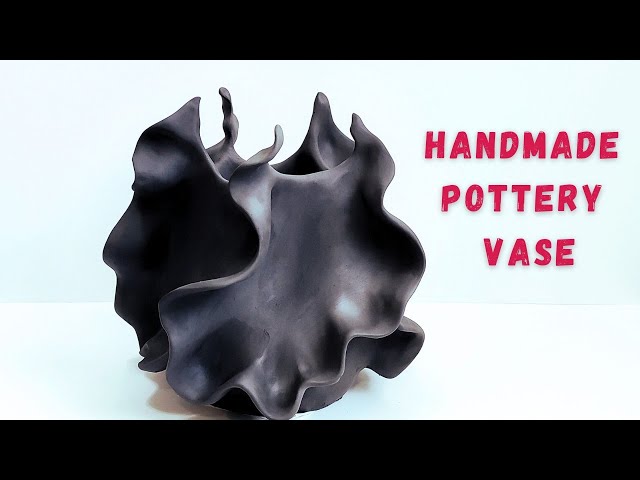 start to finish handmade pottery vase - YouTube