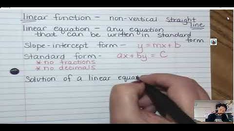 Lesson 5.1 Understanding Linear Functions (day 1 notes)