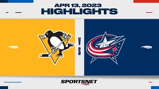 NHL Highlights | Penguins vs. Blue Jackets - April 13, 2023