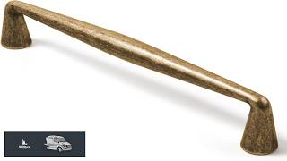 Goo Ki Vintage Retro Antique Brass Zinc Alloy Cabinet Handles 5.03''(128mm) Hole