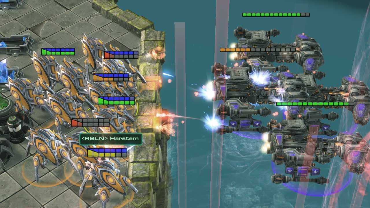 6 Golds vs Harstem and Elazer: Starcraft 2 - YouTube