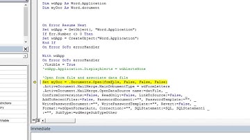 Automate Mail Merge with Excel Database using VBA (Macro)
