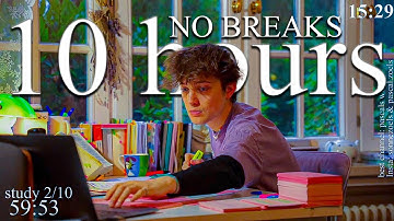 LIVE-Special | 10-HOUR study with me  WITHOUT BREAKS 📚⛈️ rain & thunder sounds
