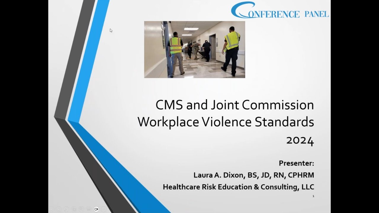 CMS and Joint Commission Workplace Violence Standards for 2024 - YouTube