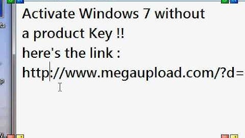 How to: Activate Windows 7 without a product key !