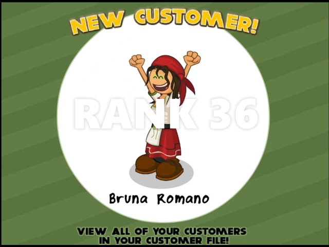 Papa's Scooperia - Bruna Romano & Greg New Customers - Rank 49 50 - Day 100  101 102 