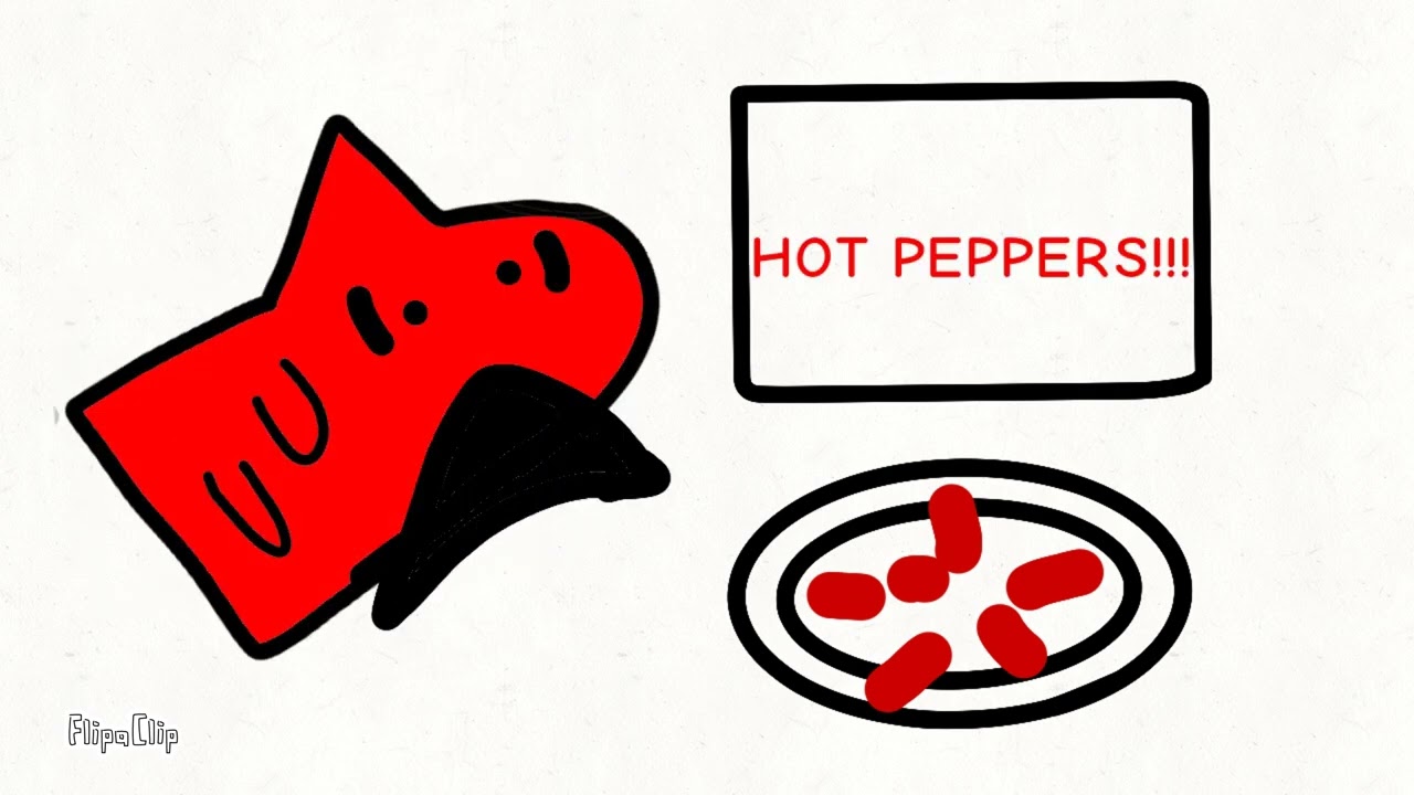 Shark puppet actually ate hot peppers!?