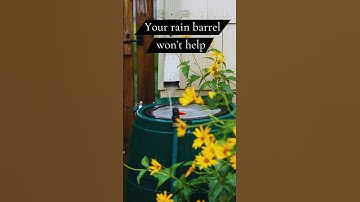 Rain barrels are for water conservation, not stormwater management! #climatechange #landscaping