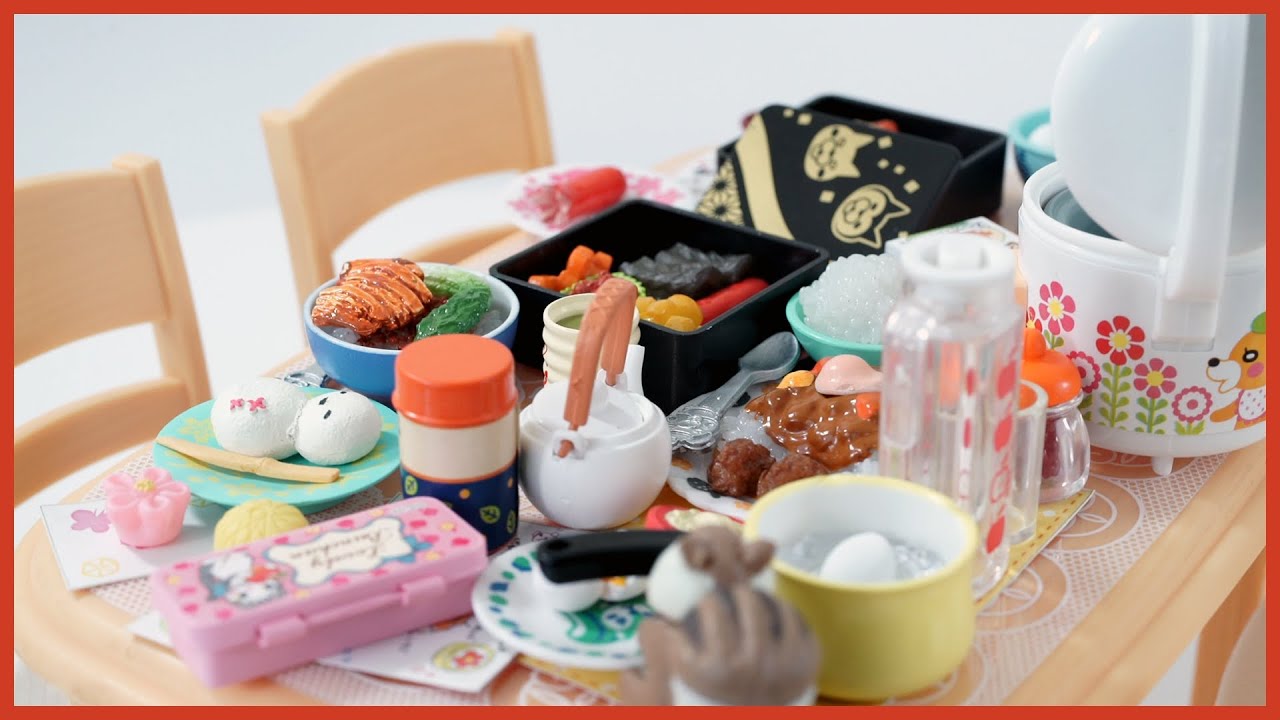 Re-ment Kawamotoke Dining Set Food / 川本家のごはん - YouTube