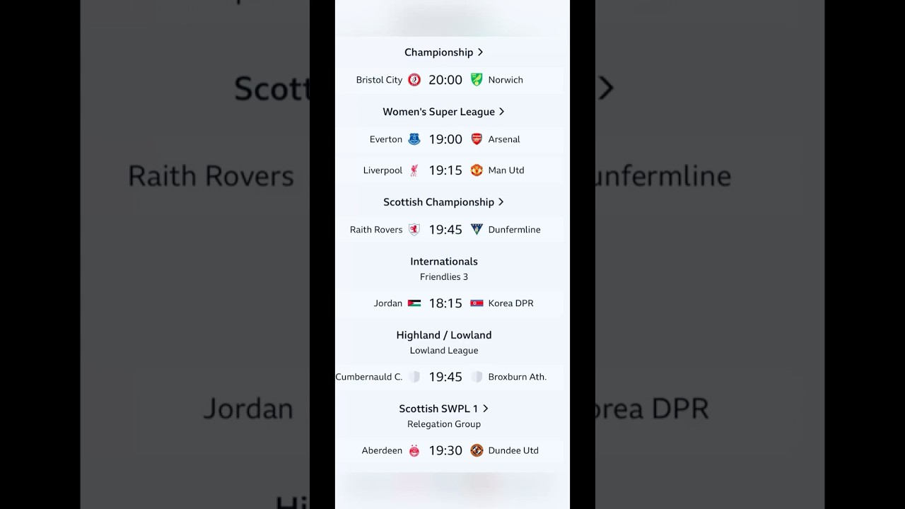 FOOTBALL FIXTURES TODAY 