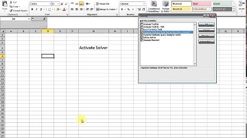 How to Activate Solver in Excel