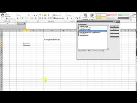 how to find solver in excel for mac