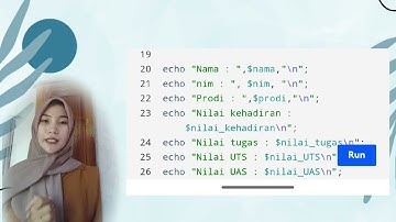 Tugas Dasar Pemograman membuat program untuk menghitung nilai akhir mahasiswa