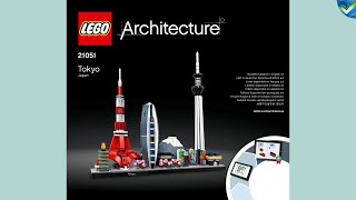 21051 Tokyo LEGO® Architecture Manual at the Brickmanuals Instruction Archive