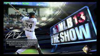 MLB 13: The Show Title Screen (PS3)