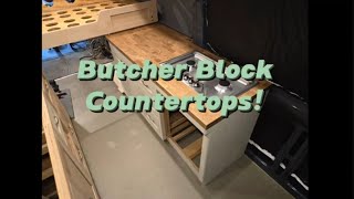 Sprinter Van Butcher Block Countertops!