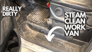 Steam Cleaning a Dirty Mercedes Vito - Full Interior Detailing