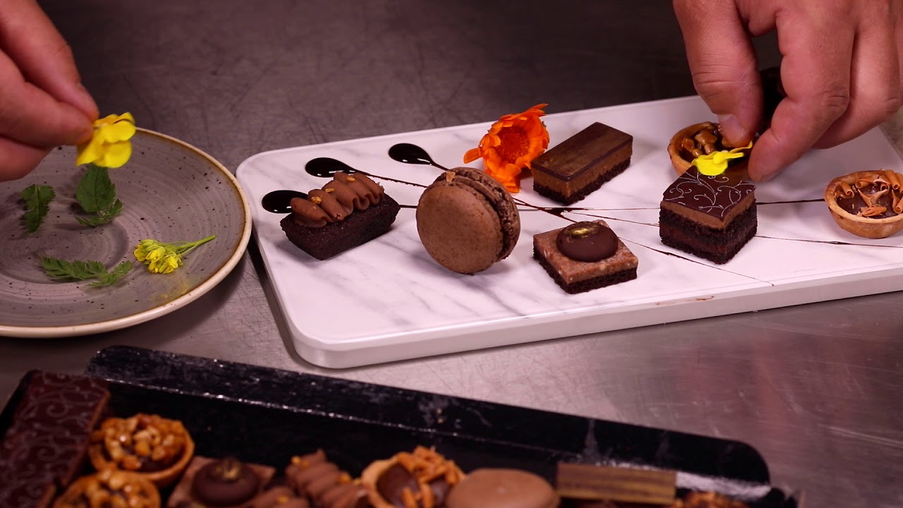 Chocolate Petits Fours sharing platter YouTube