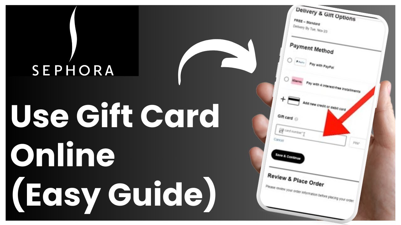 How To Use A Sephora Gift Card Online ! 