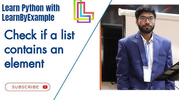 #python #list Check if a list contains an element