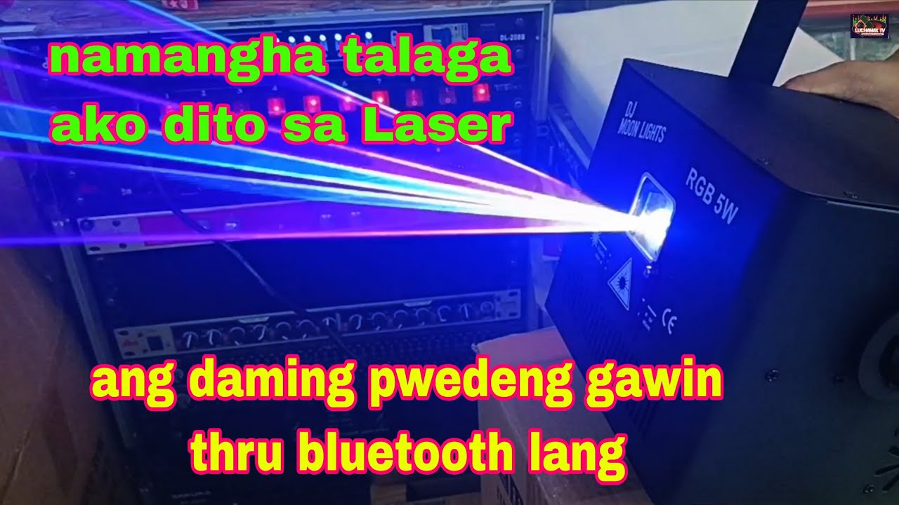 pina bilib ako sa laser  na DJ Moon Lights thru bluetooth lang 