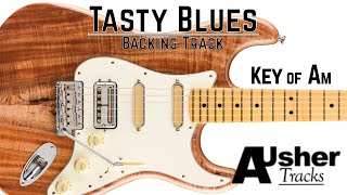 Video thumbnail of "Tasty Blues 12 bar in A minor | Guitar Backing Track"