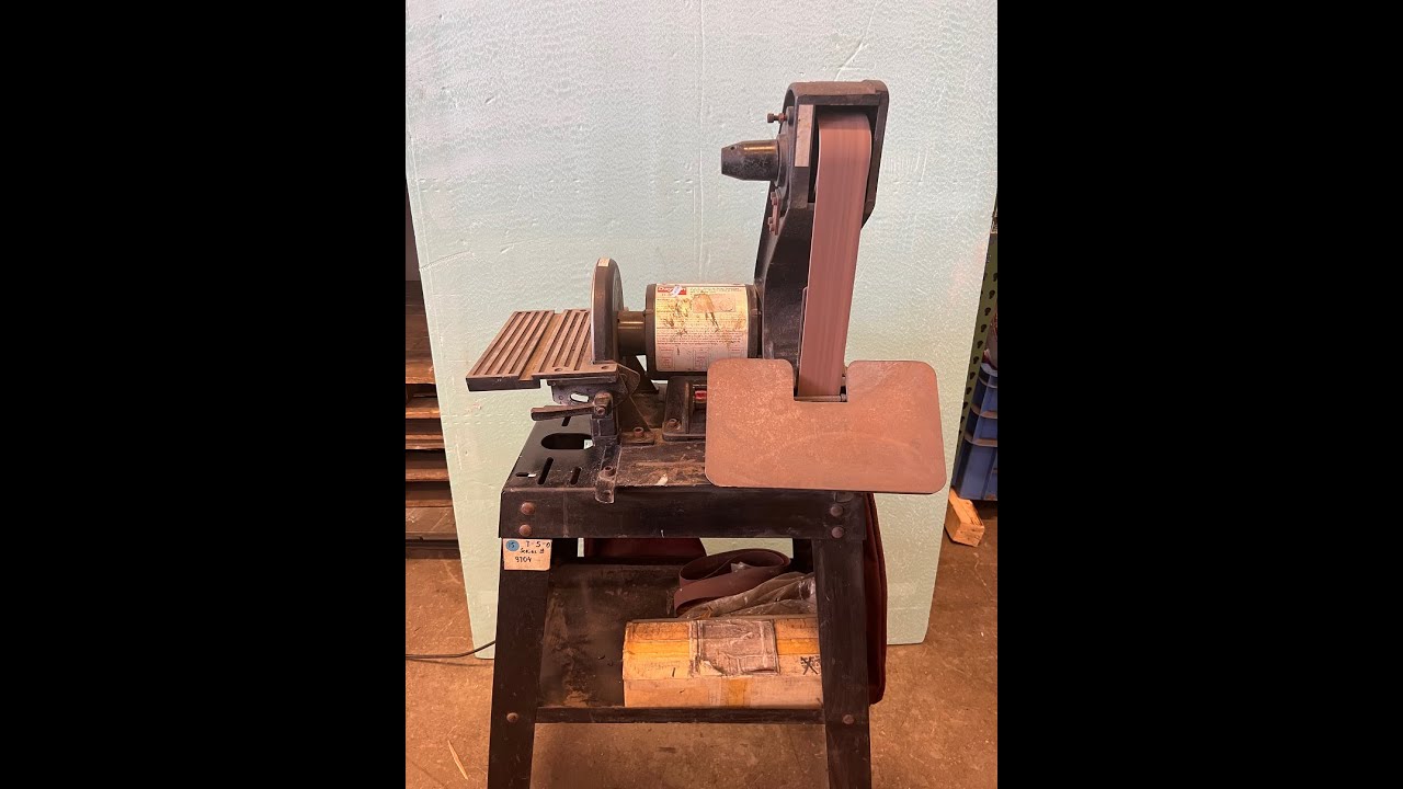 SOLD! Dayton 6Z117B Belt & Disc Sander 5156 YouTube