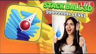 🔥 INSANE Stack Ball Live 🔴 | Can I Break All Levels Without Losing? 😱 | #stackball  #verticallive